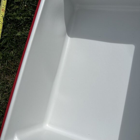 Coleman Party Stacker HEINZ Plastic Cooler Stackable 24-Can Red White 6225 - Picture 11 of 11